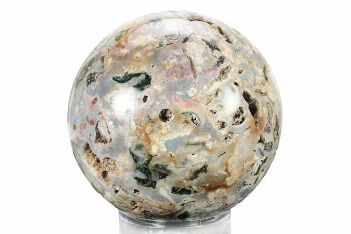 Polished Cosmic Jasper Sphere - Madagascar #241047